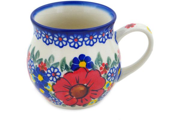 Polish Pottery ~ Bubble Mugs