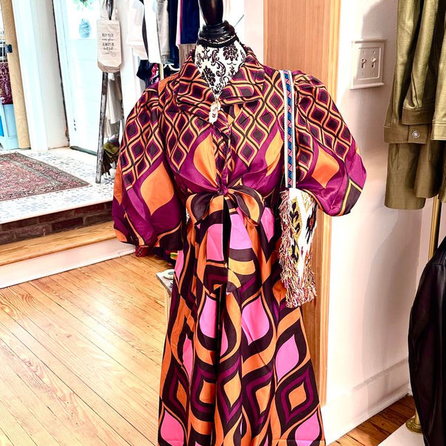 Samuel Dong ~ Bubble A-Line Dress