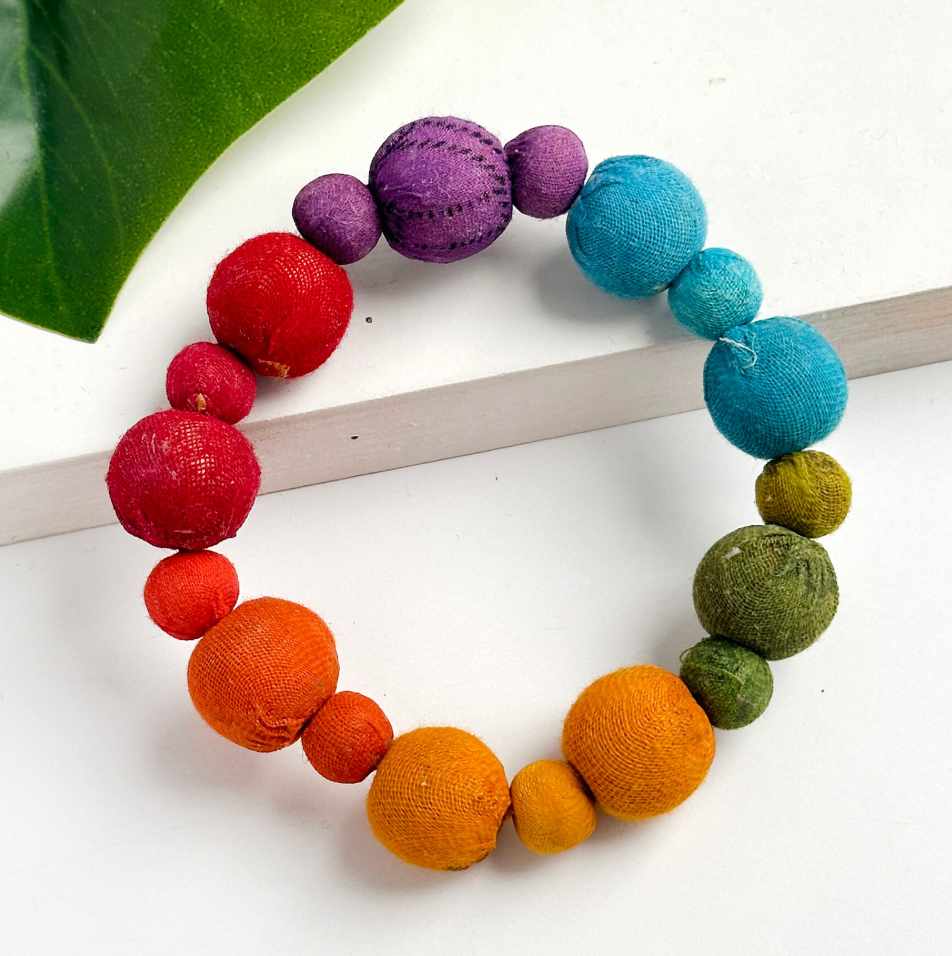 Kantha Prism Bauble Bracelet