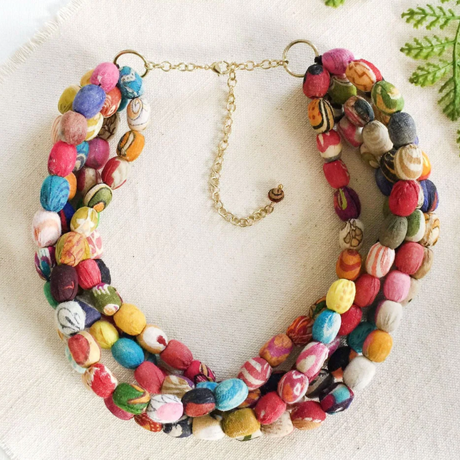 Aarini Kantha Collar Necklace