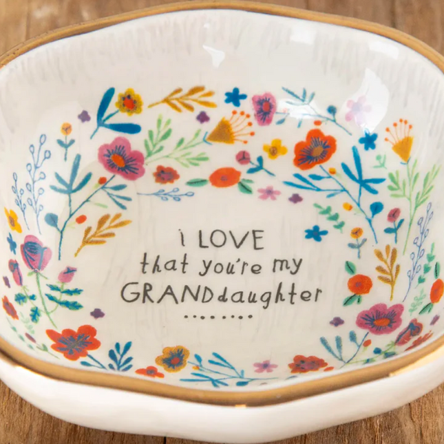 Antiqued Trinket Bowl - Granddaughter