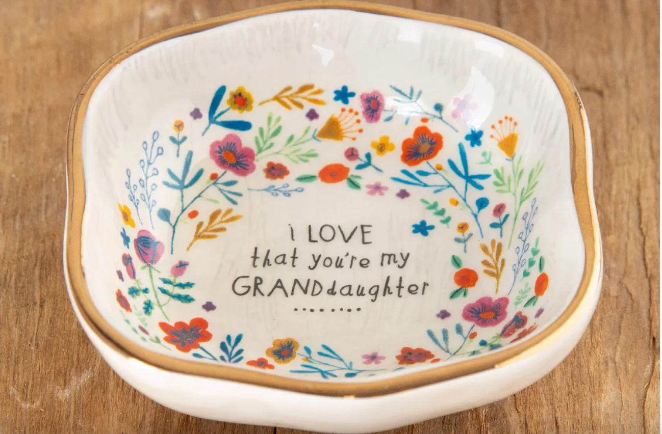 Antiqued Trinket Bowl - Granddaughter