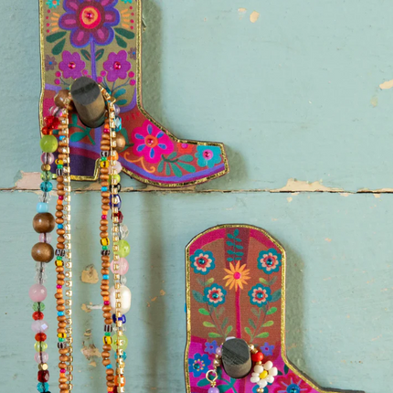 Cowboy Boot Wooden Wall Hook