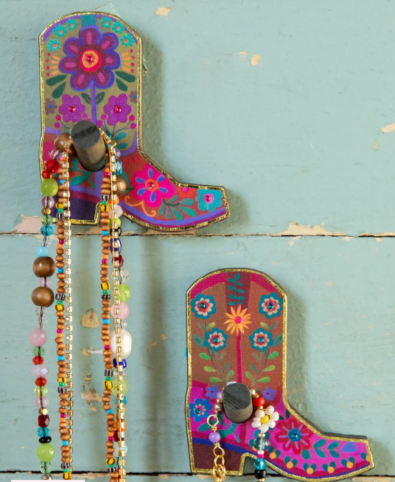 Cowboy Boot Wooden Wall Hook