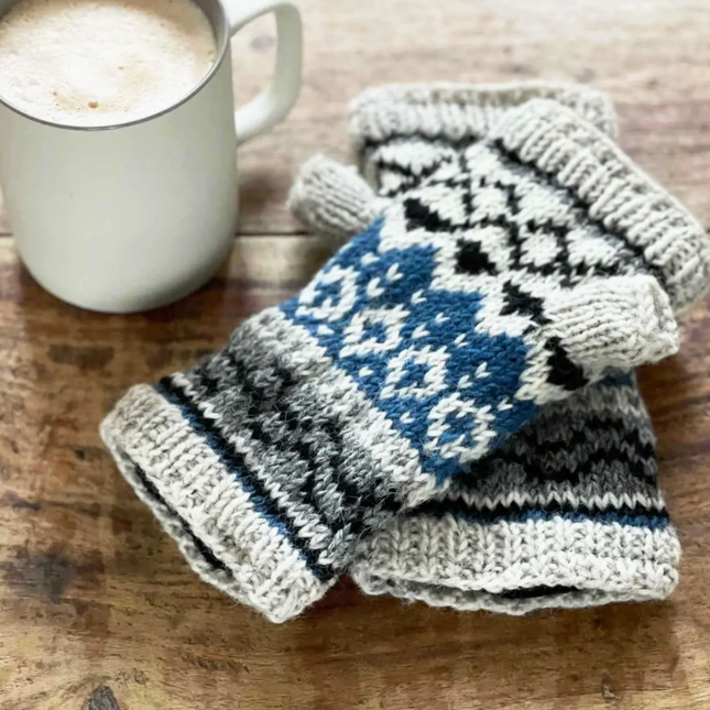 Woollen Fairisle Handwarmer Gloves