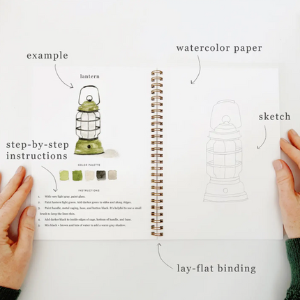 Camping Watercolor Workbook
