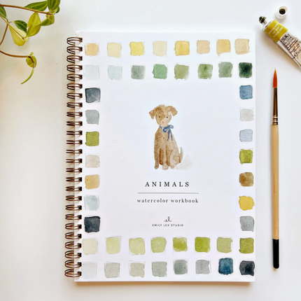 Animals Watercolor Workbook