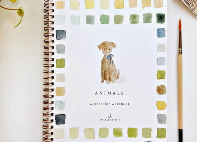 Animals Watercolor Workbook