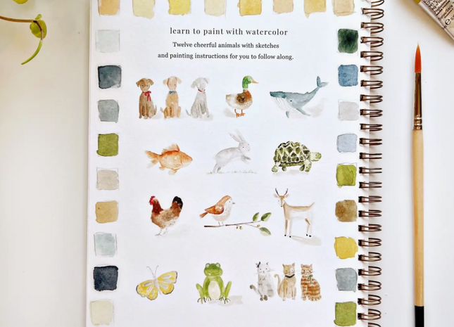 Animals Watercolor Workbook