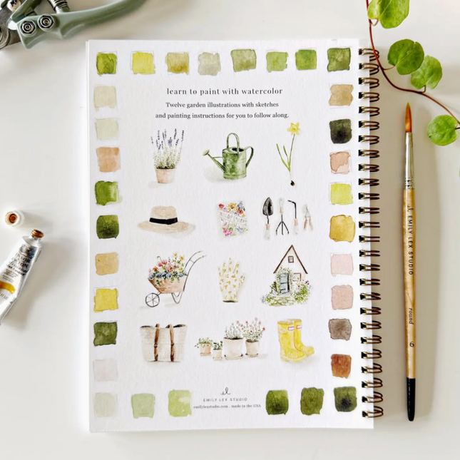 Garden Watercolor Workbook