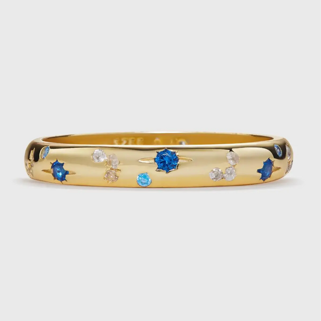 Blue Moon Star Rings
