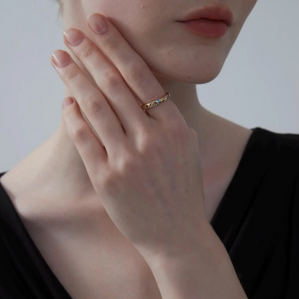 Blue Moon Star Rings