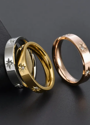 Eight Pointed Star Band Ring