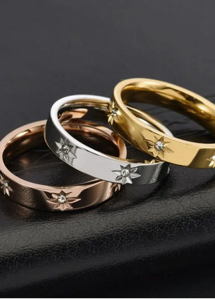 Eight Pointed Star Band Ring