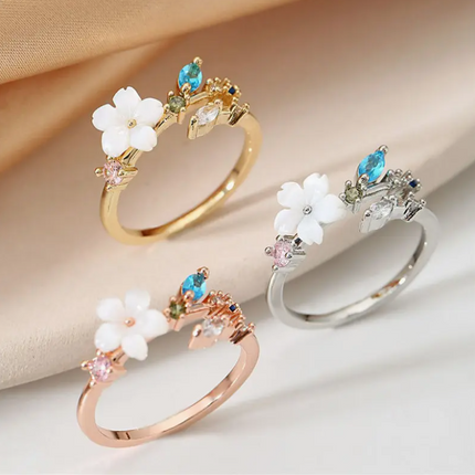 Cherry Blossom Flower Ring