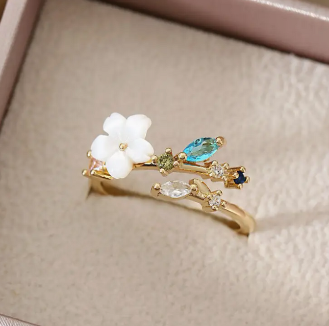 Cherry Blossom Flower Ring