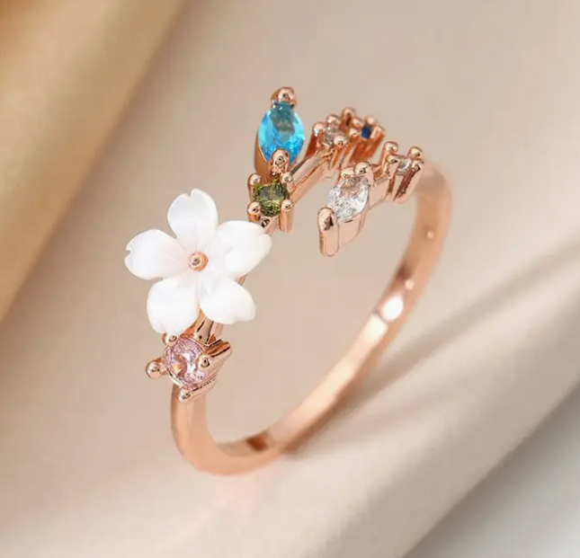 Cherry Blossom Flower Ring