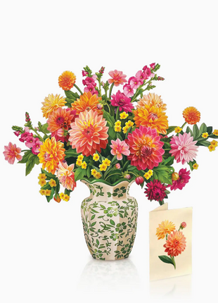 Paper Flower Bouquet ~ Dahlia Sunrise