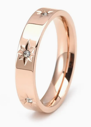 Eight Pointed Star Band Ring