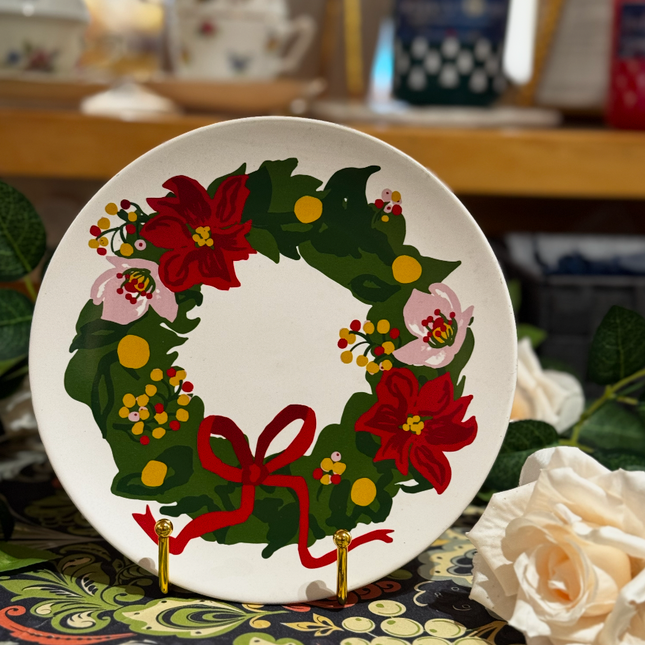 Vintage China ~ Threshold Christmas Holiday Wreath Plate