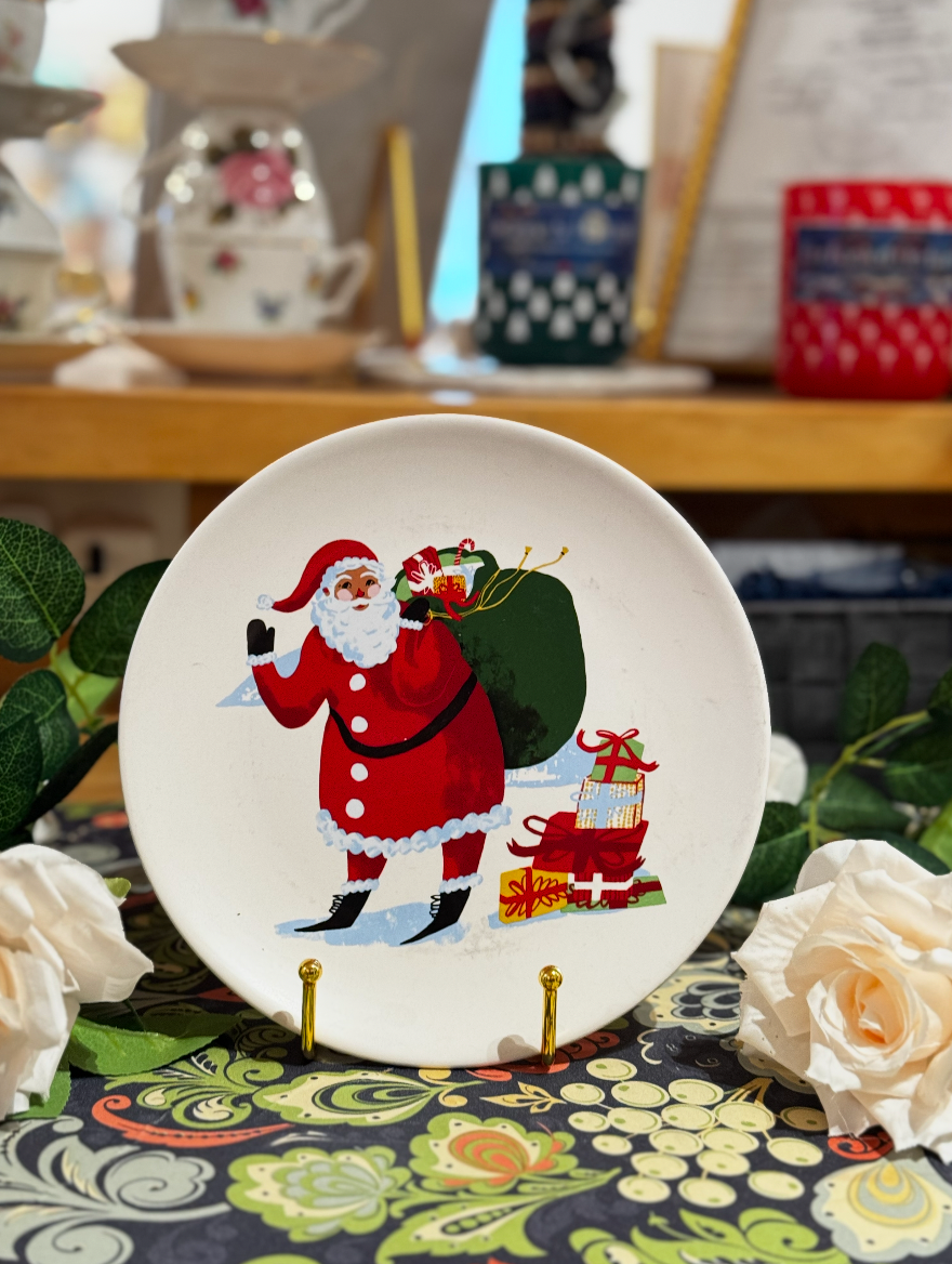 Vintage China ~ Threshold Stoneware Christmas Tree Plate