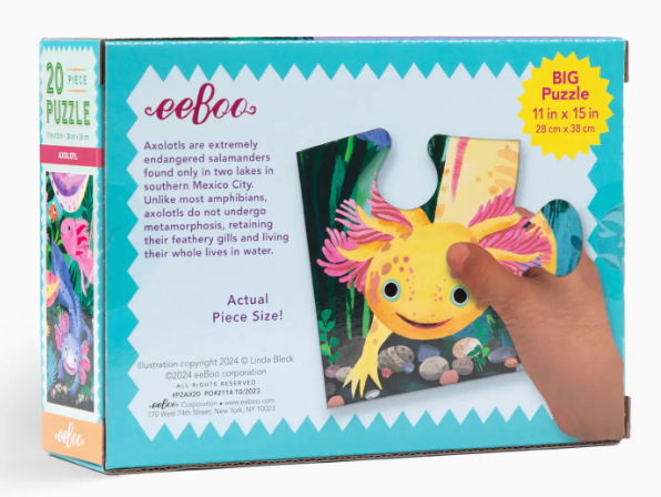 Axolotl 20 Piece Puzzle by eeboo