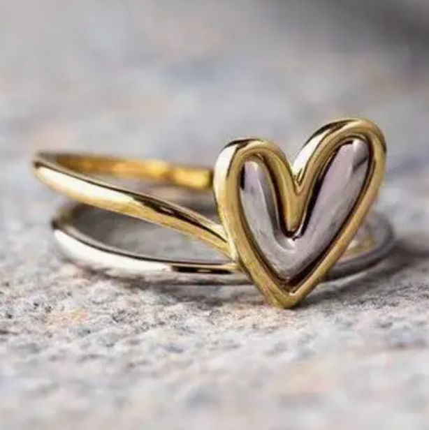 Heart Stacking Ring Set