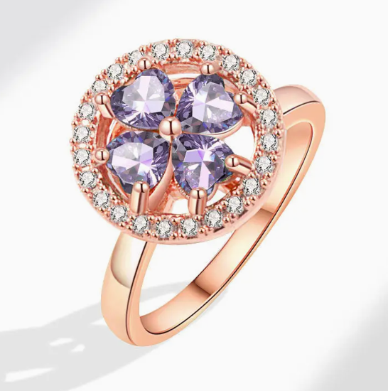 Spinner Ring ~ Four Leaf Clover