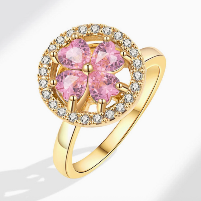Spinner Ring ~ Four Leaf Clover