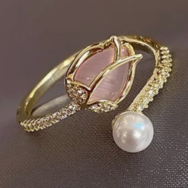 Opal Tulip Ring
