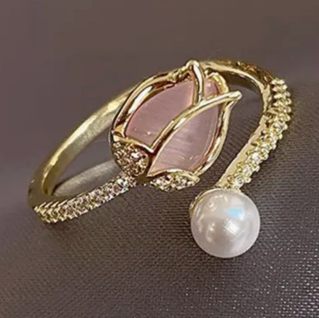 Opal Tulip Ring