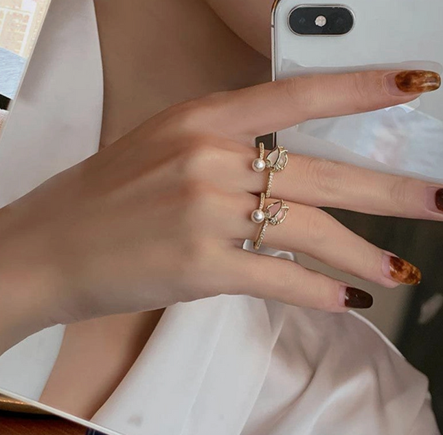 Opal Tulip Ring