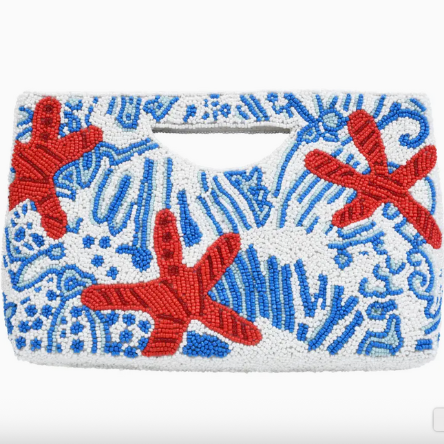 Starfish Half Moon Clutch