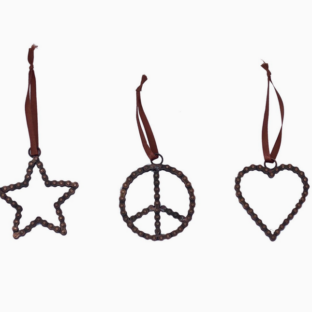 Bike Chain Ornaments