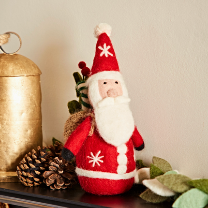 Felt Standing Santa Christmas Decoration
