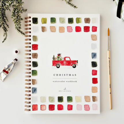 Classic Christmas Watercolor Workbook