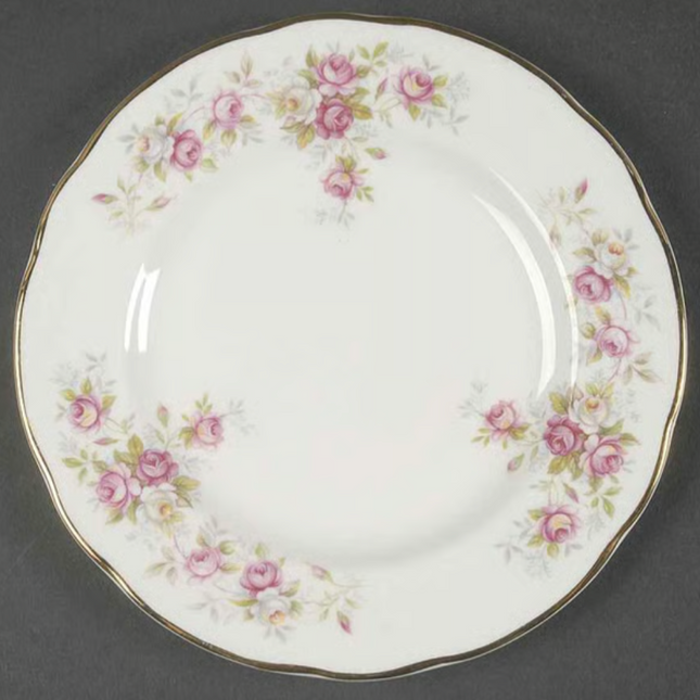 Vintage China — June Bouquet Teacup, Saucer &amp; Bread Plate by Duchess