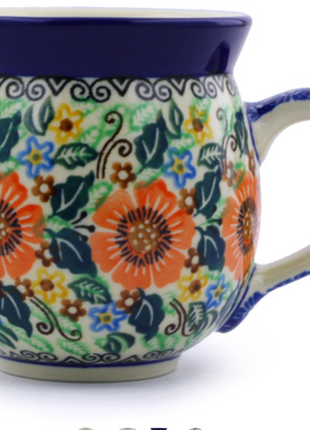 Polish Pottery ~ Bubble Mugs