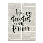 We’ve Decided on Forever