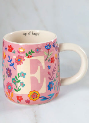 🌸 Initial Floral Mugs