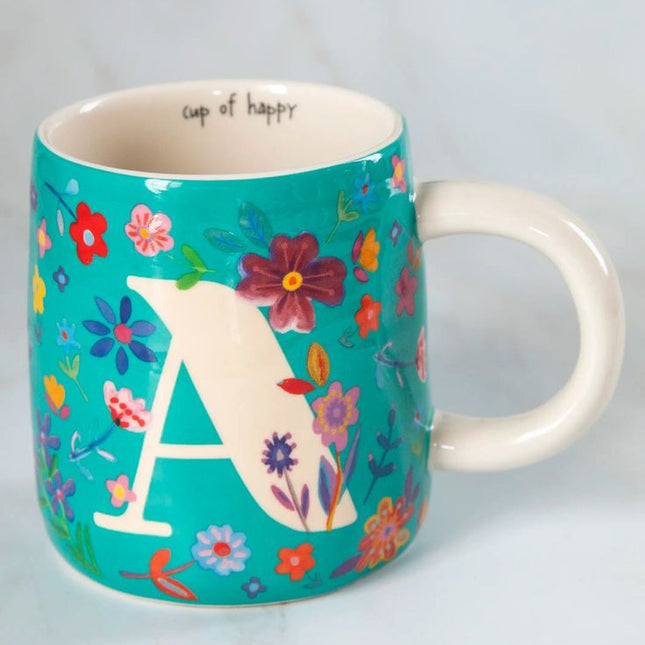 🌸 Initial Floral Mugs