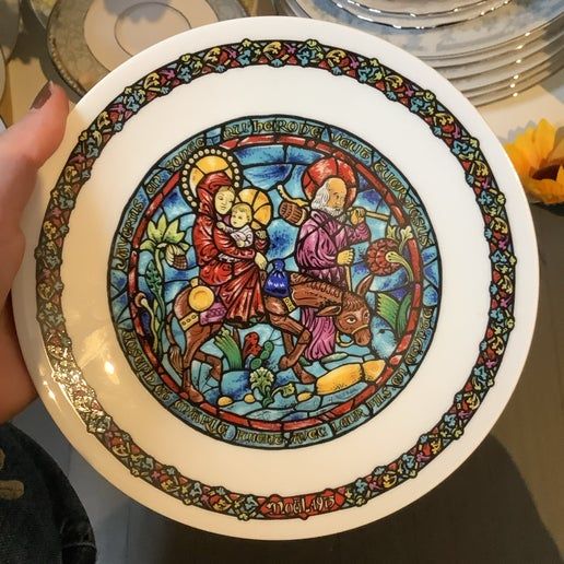 Vintage China ~ Noel Vitrail By D’Arceau Limoges