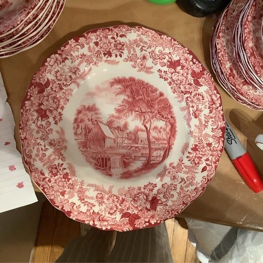 Vintage China ~ Millstream Pink By Johnson Brothers