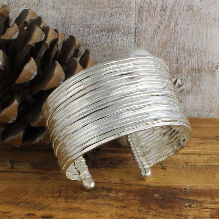 Mixed Metal Hammered Cuff