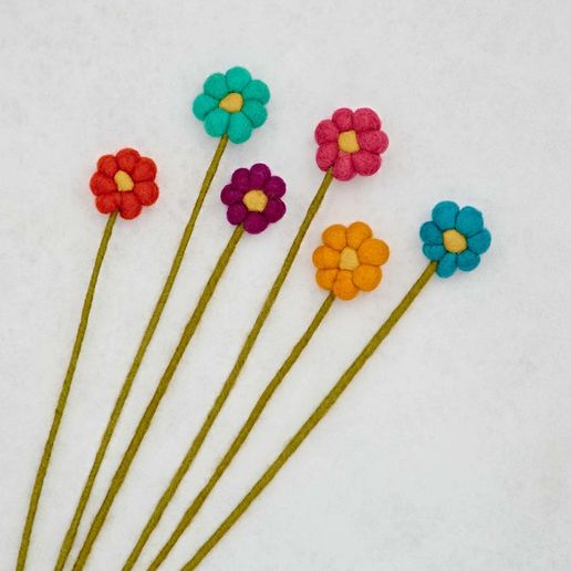 Handcrafted Fair Trade Felt Flower Bouquet 🌸✨