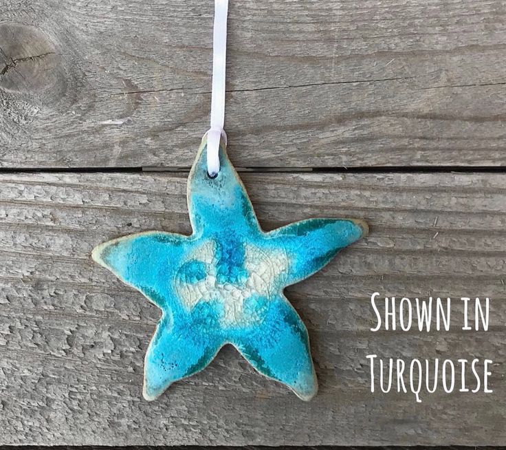 Starfish Ceramic Ornament ~ Pottery