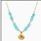 Blue Bead Sea Shell