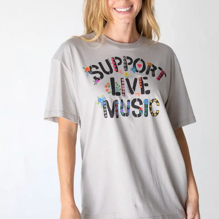 Support Live Music Boyfriend Tee