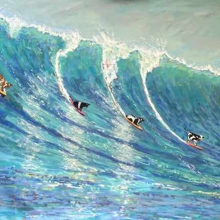 Surfing Cows Notecards ~ Ali B Wiese