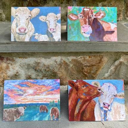 Surfing Cows Notecards ~ Ali B Wiese